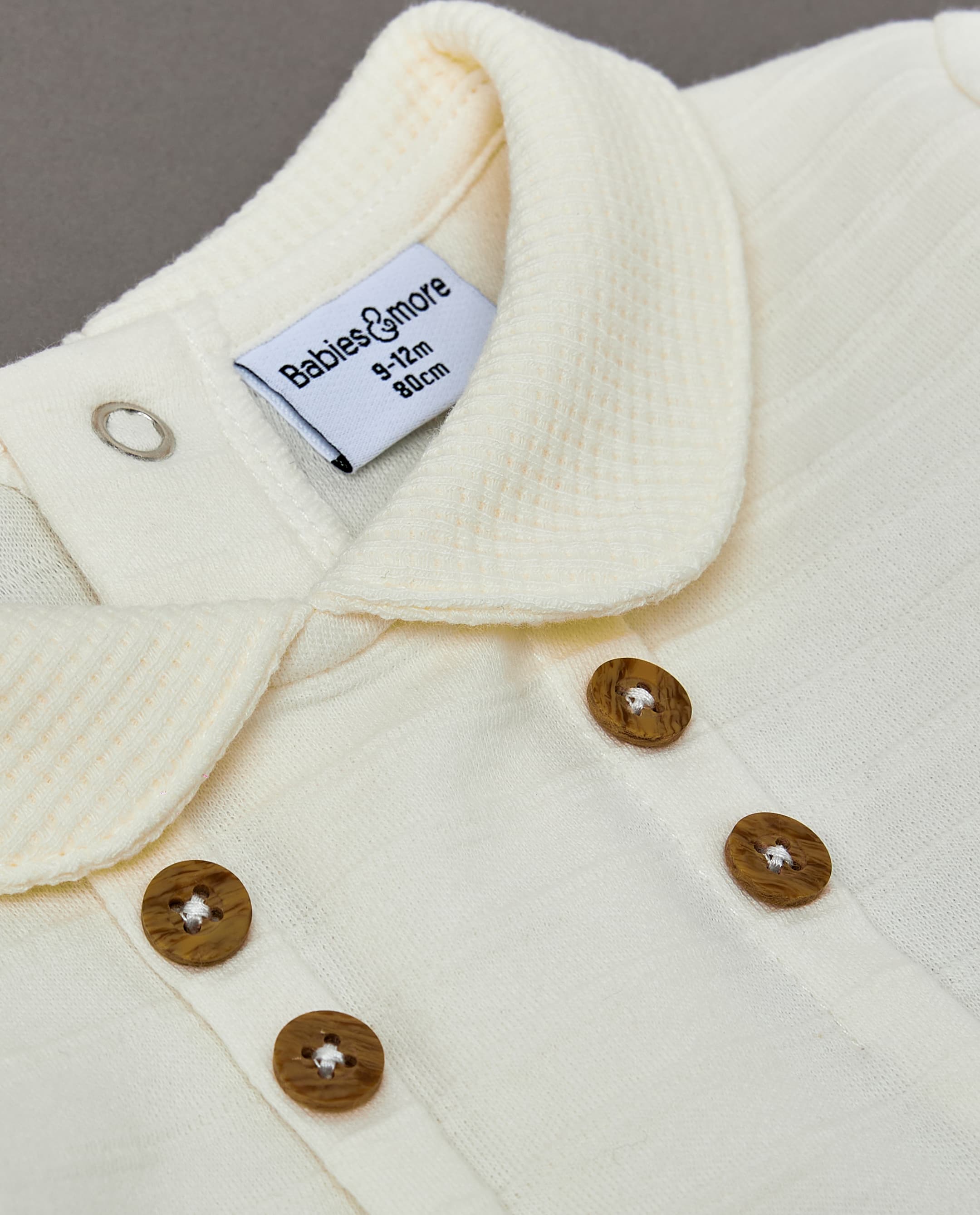 Babies & More Printed Collared Footed Sleepsuit