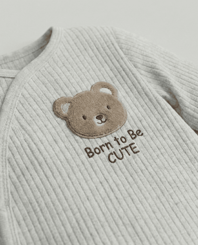 Printed Long Sleeves Sleepsuit with Hat thumbnail 4