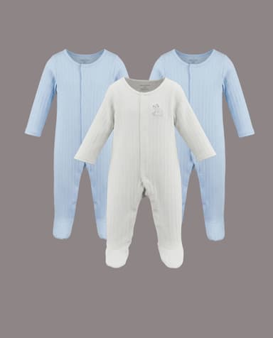 3 Pk Closefeet Sleepsuit thumbnail 3