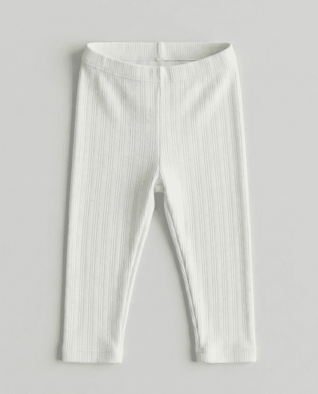 Ribbed Elastic Waist Leggings thumbnail 4