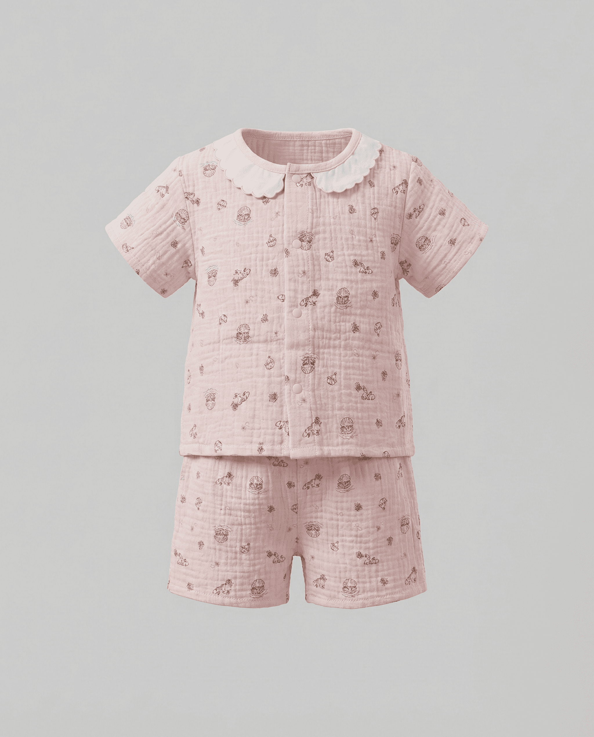 Babies and More Short Sleeves Short Set - Pink