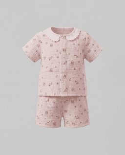 Babies and More Short Sleeves Short Set - Pink