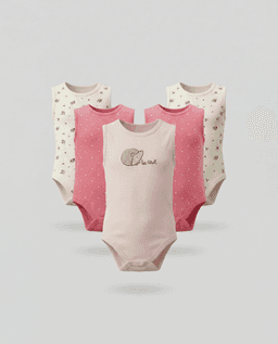 5 Pk Sleeveless Bodysuit