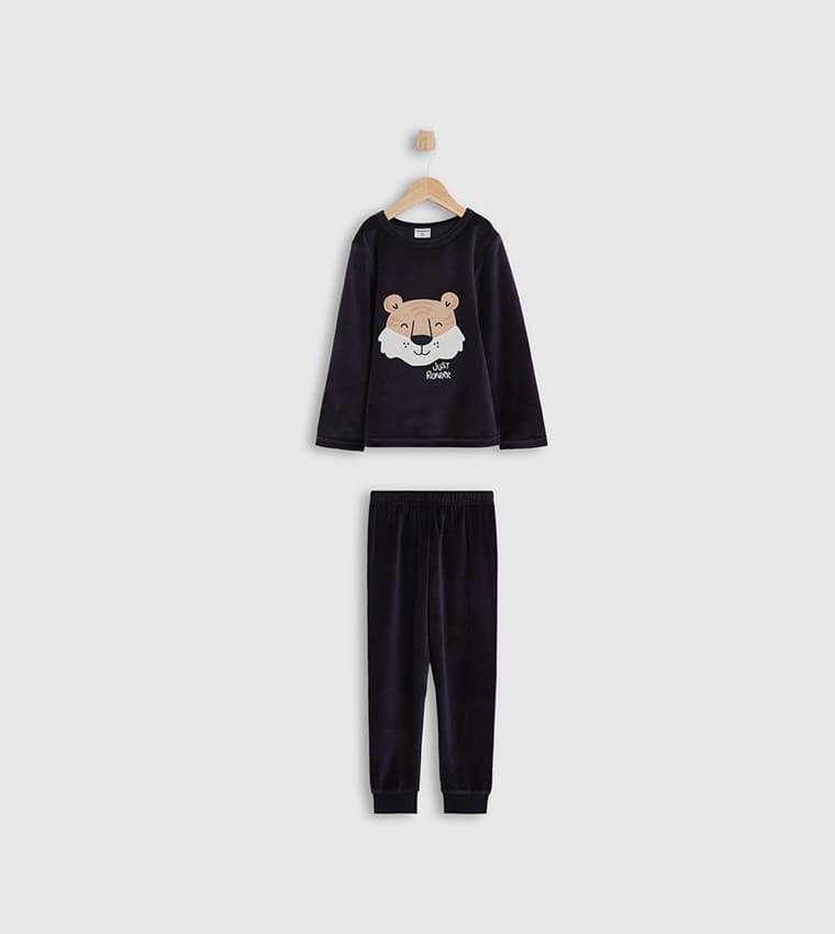 Babies & More Long Sleeves Pyjama Sets - Navy