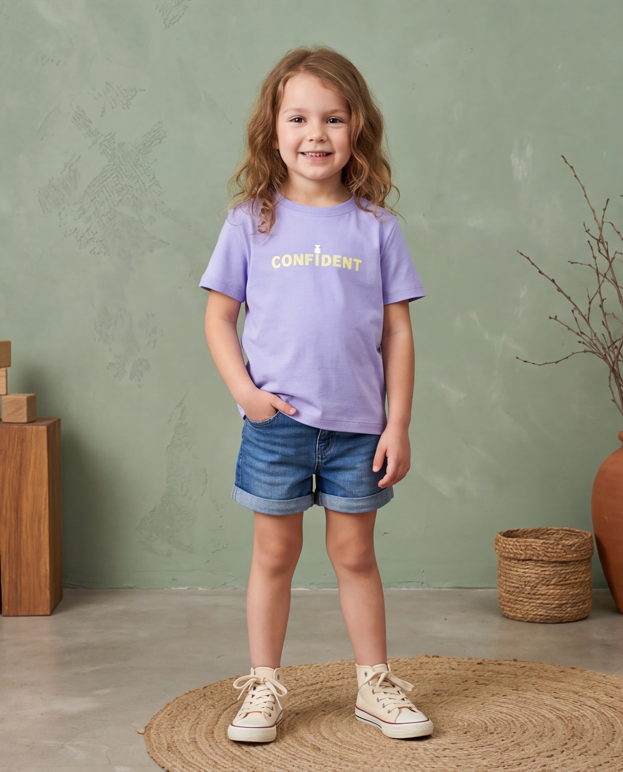 Slogan Print Short Sleeve T-Shirt