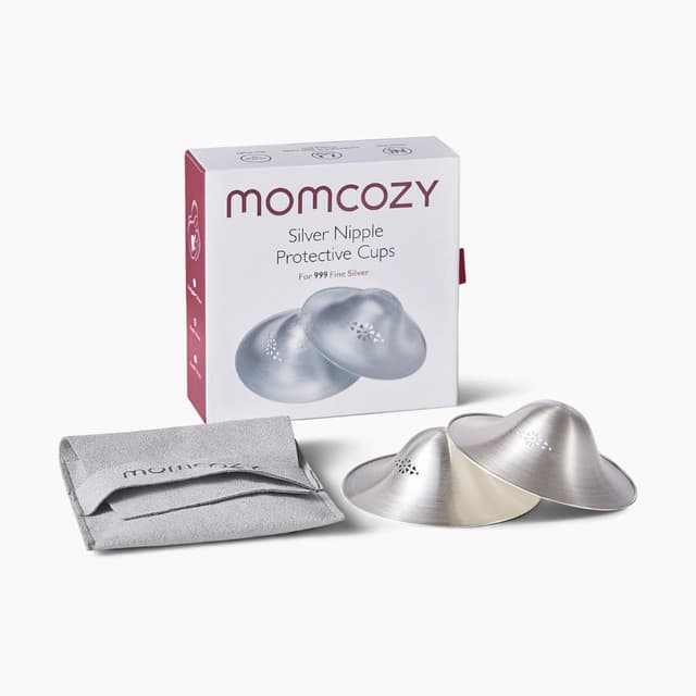 Momcozy - 999 Silver Nursing Nipple Shields - 65mm - 2 Pcs thumbnail 1