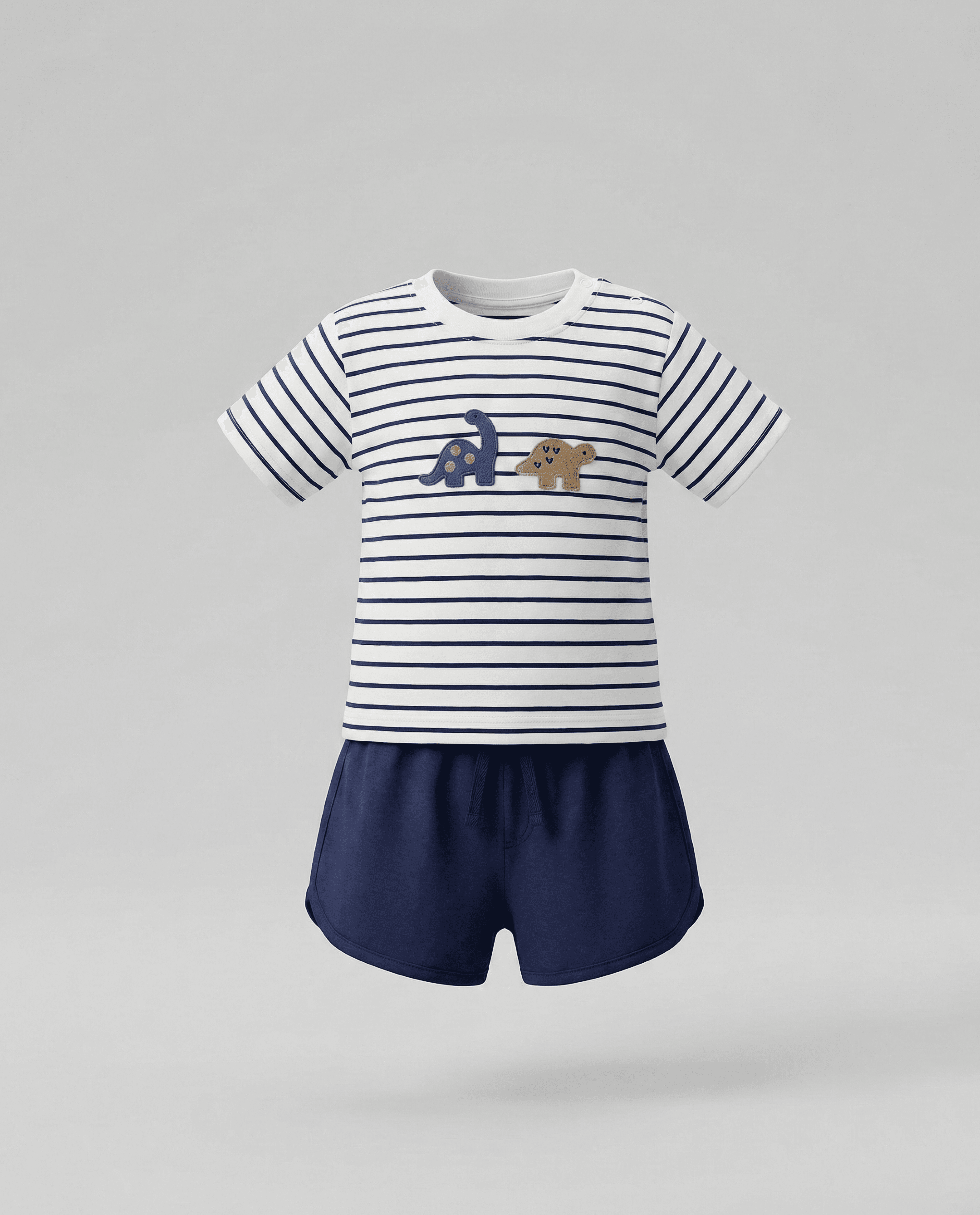 Printed T-Shirt and Shorts Set