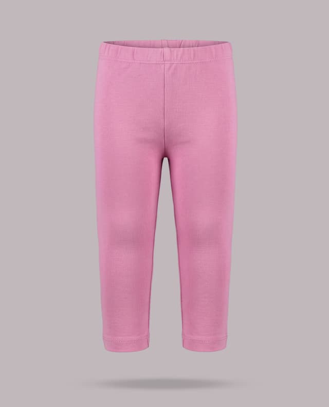 Solid Regular Fit Leggings with Elastic Waist thumbnail 3