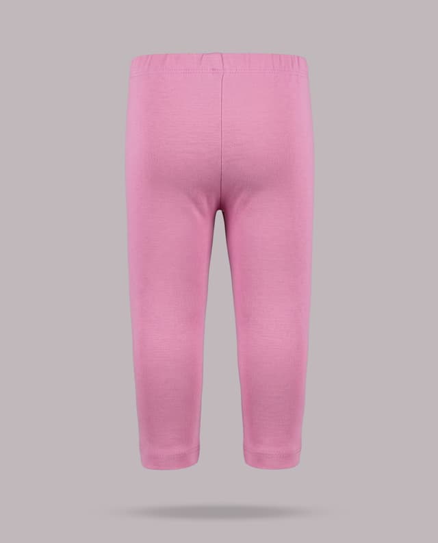 Solid Regular Fit Leggings with Elastic Waist thumbnail 4