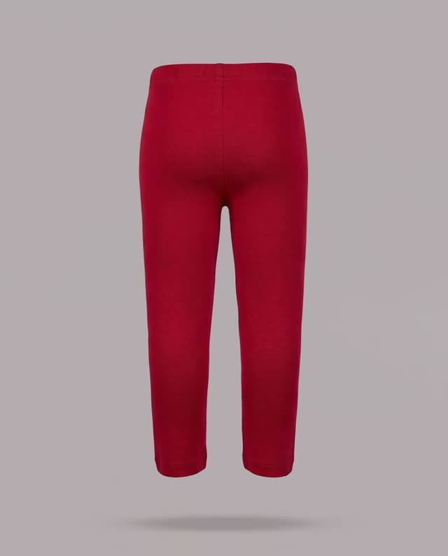 Solid Slim Fit Leggings with Elastic Waist thumbnail 4