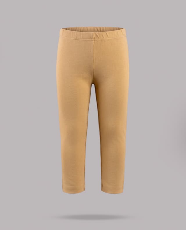 Solid Slim Fit Leggings with Elastic Waist thumbnail 3