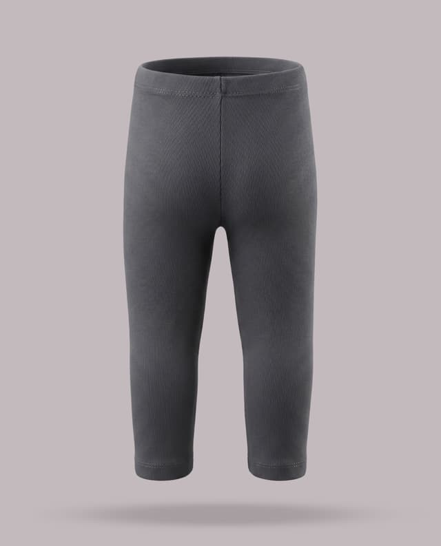 Solid Slim Fit Leggings with Elastic Waist thumbnail 4