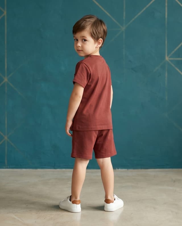 3 - Pcs Set (2 Pk T-Shirt 1 Pc Short) thumbnail 2