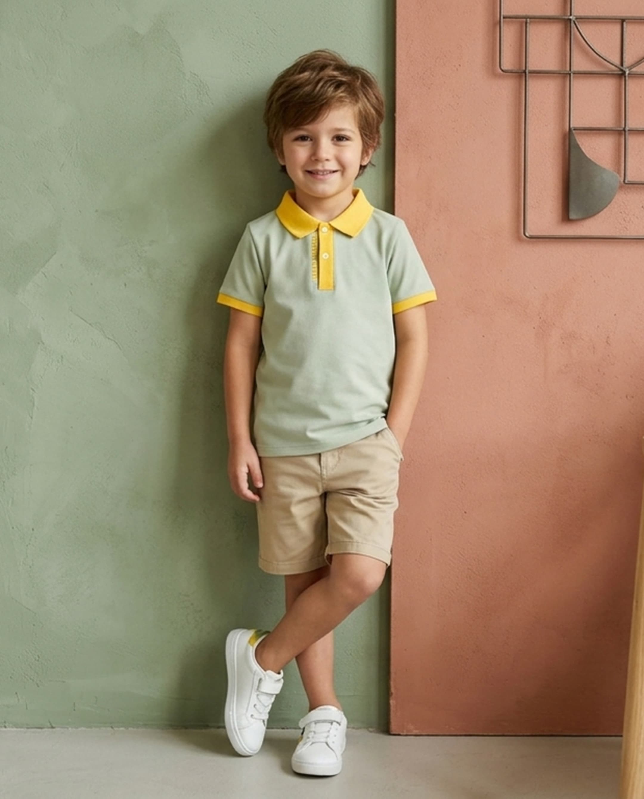 Short Sleeves Collar Polo Shirt