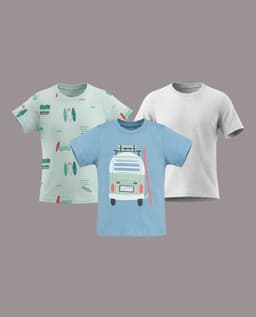 3 Pk Short Sleeves T-Shirt