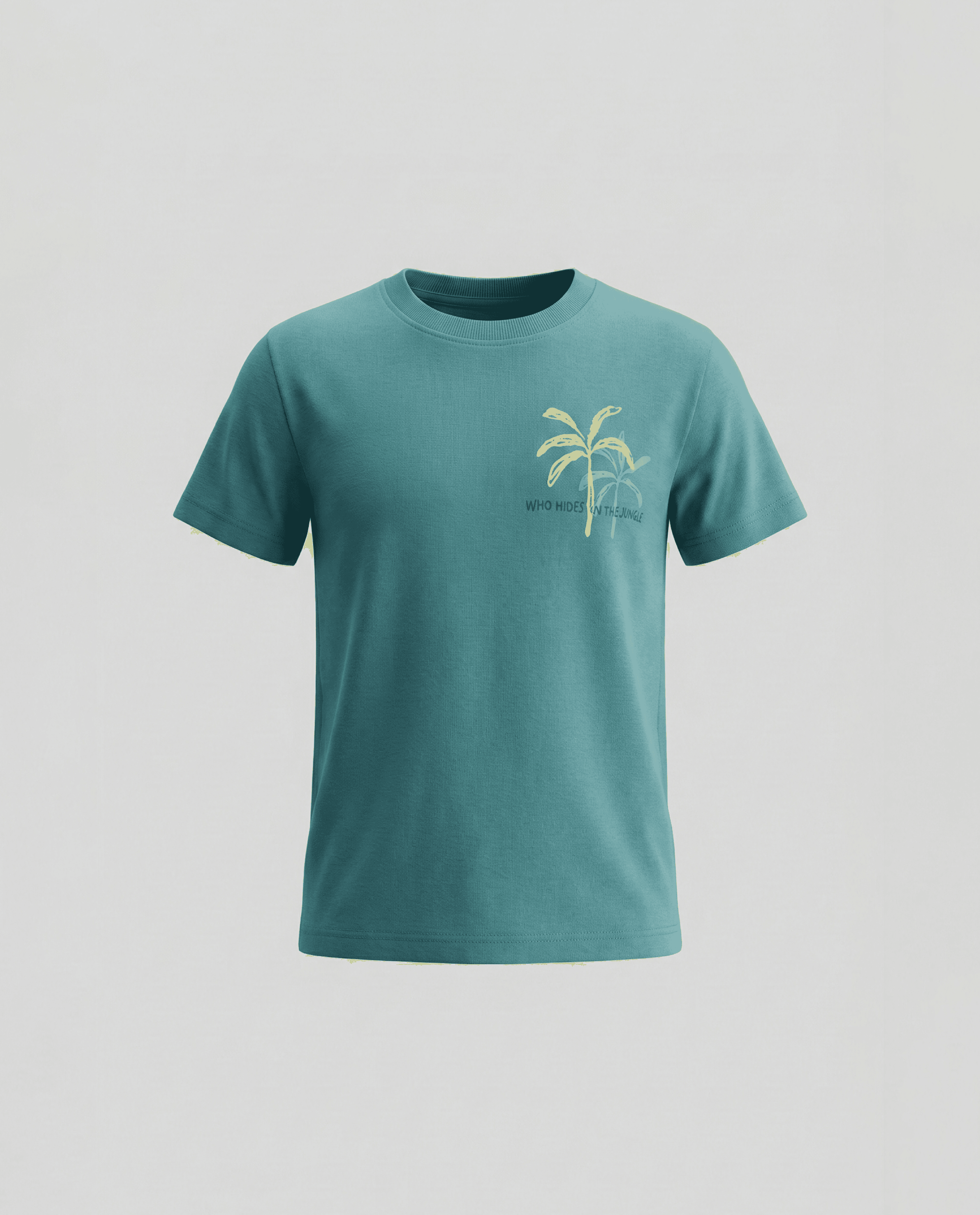 Printed Crew Neck Short Sleeves Boxy T-Shirt