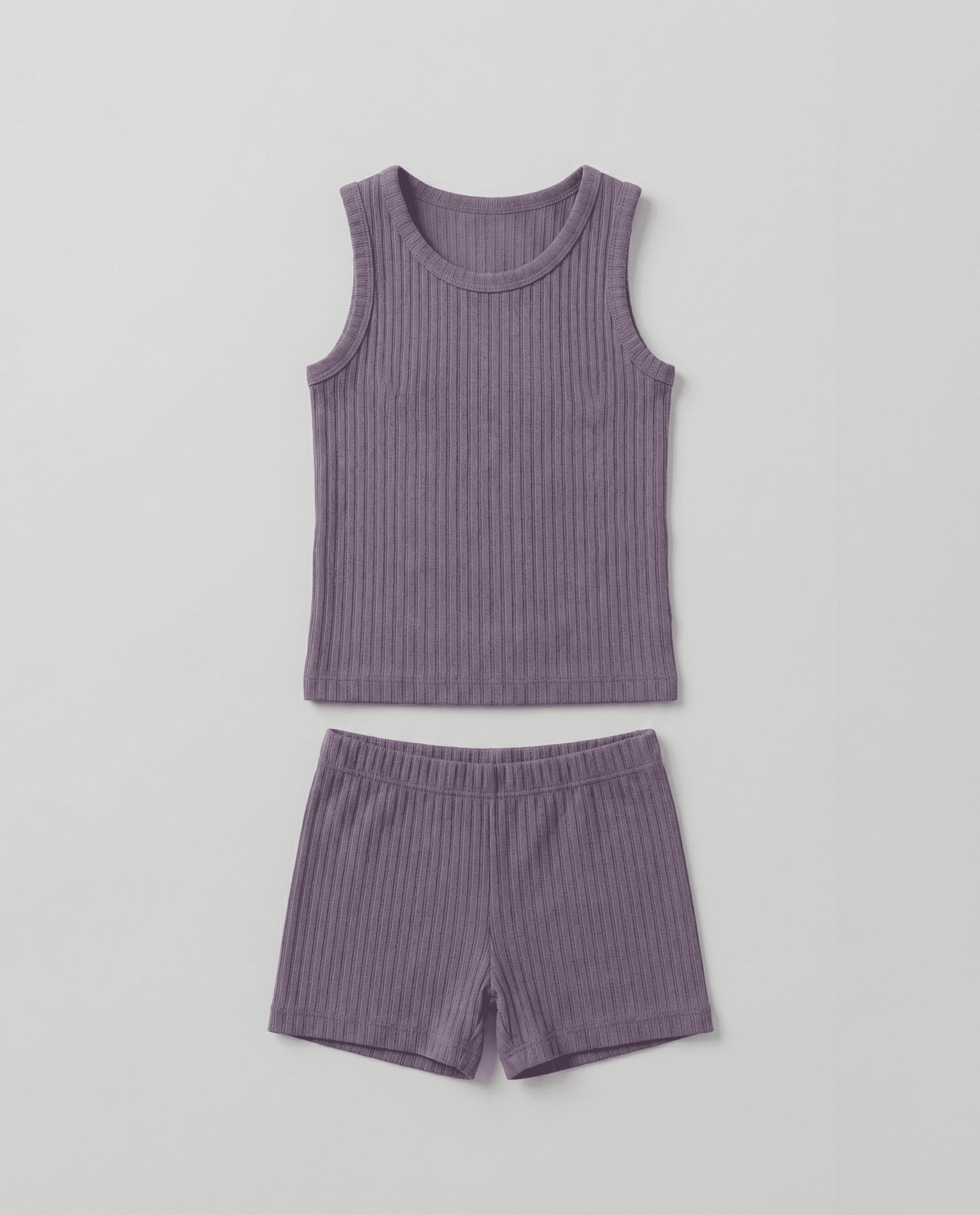 Ribbed Crew Neck Co-Ord Set