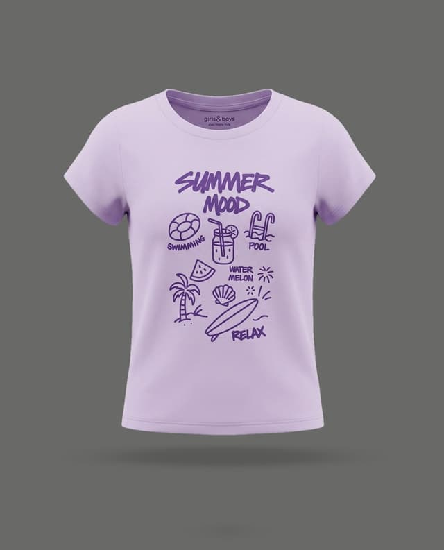 Printed T-Shirt with Crew Neck and Short Sleeves thumbnail 3