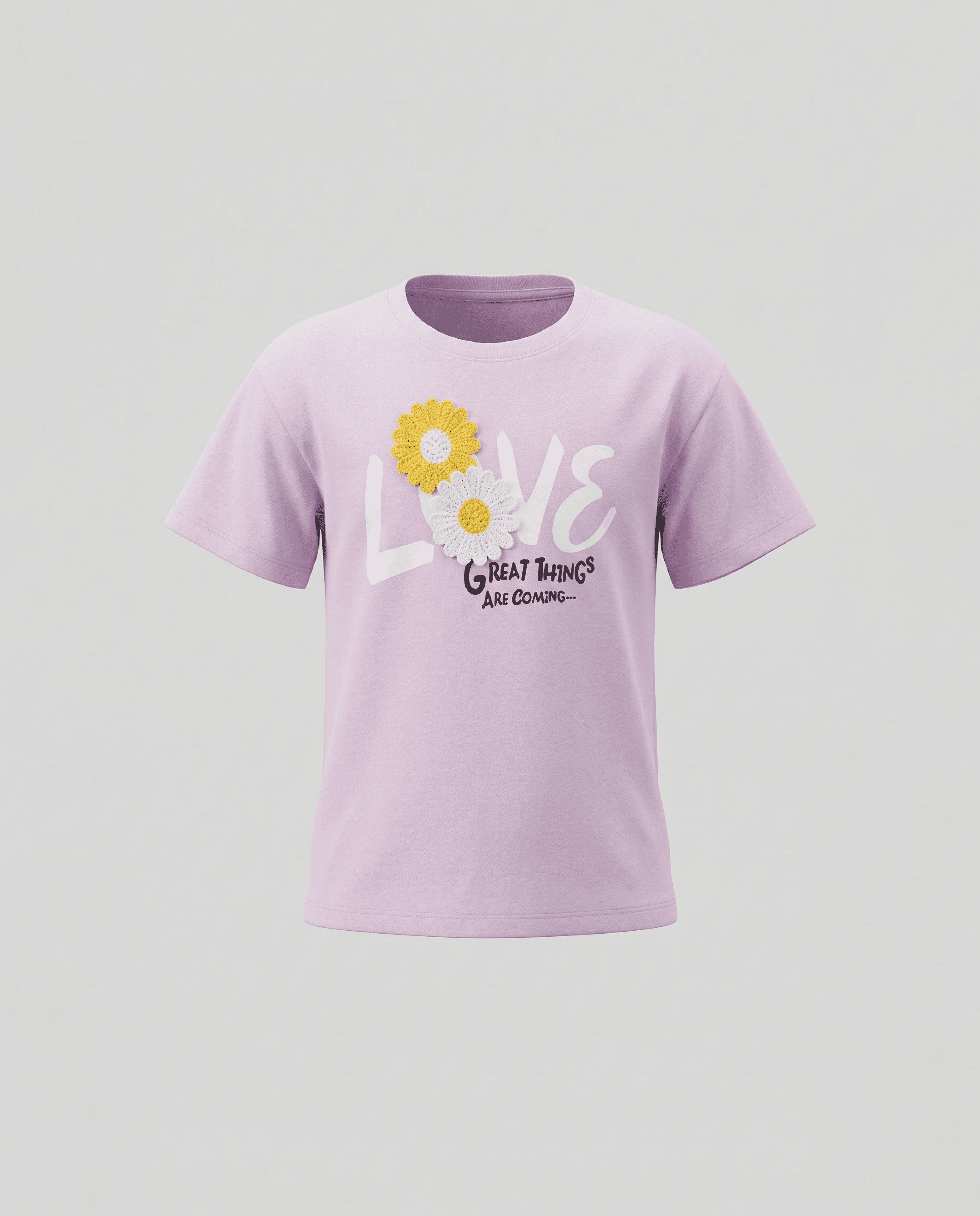 Appliqued Short Sleeves T-Shirt