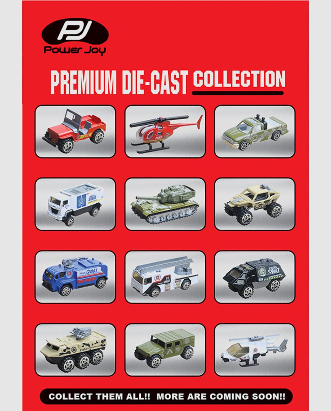 Pjoy Power Joy Vvroom Diecast Premium 5In1 1/64 - Multicolor