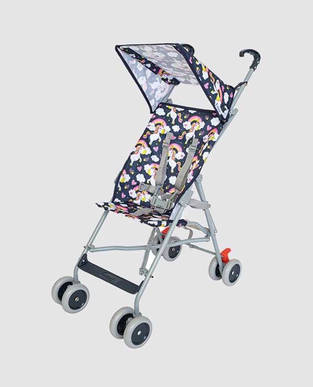 Moon Jet Light Weight Travel Buggy/Stroller For Baby/Kids/Toddler With Extra Wide Canopy |Umbrella Fold |Easy Assemble Shoulder Strap From 6 Months To 3 Years- Printed Leaf - Multicolor thumbnail 1