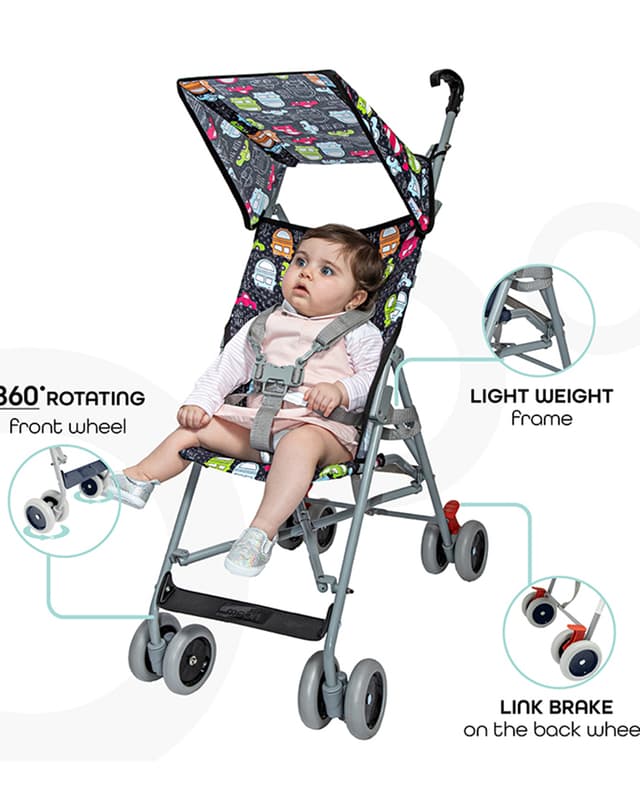 Moon 5 Point Harness Jet Buggy With Canopy 6 Months Above Car - Multicolor thumbnail 3