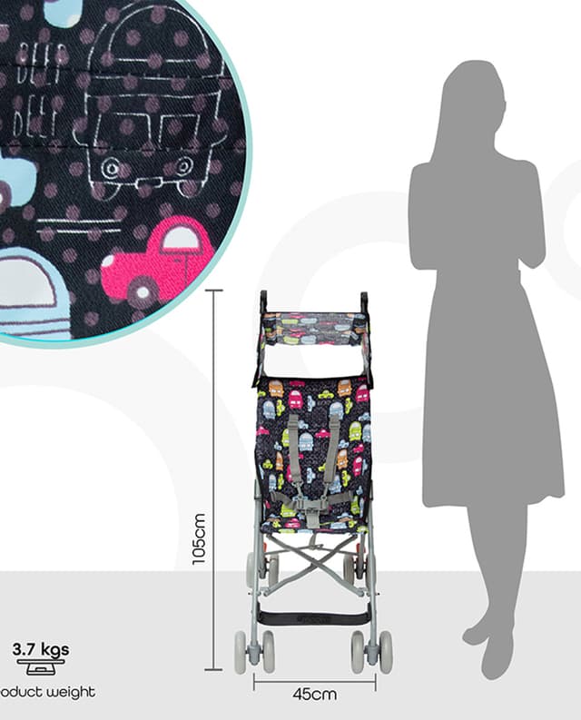 Moon 5 Point Harness Jet Buggy With Canopy 6 Months Above Car - Multicolor thumbnail 5