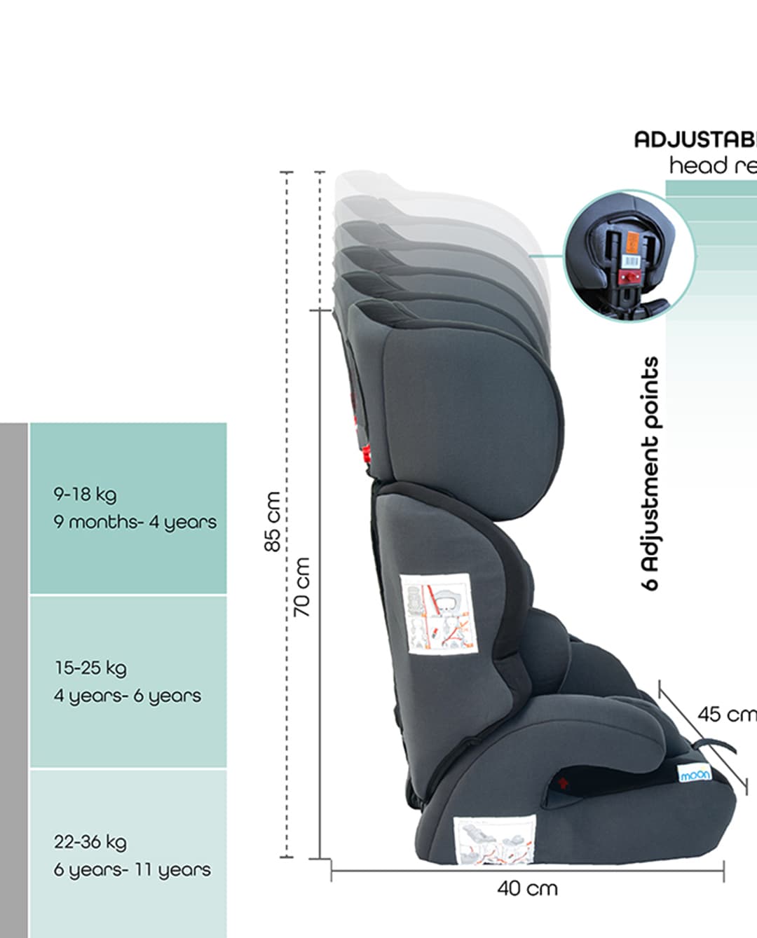 Moon Tolo-Baby/Kids Car Seat