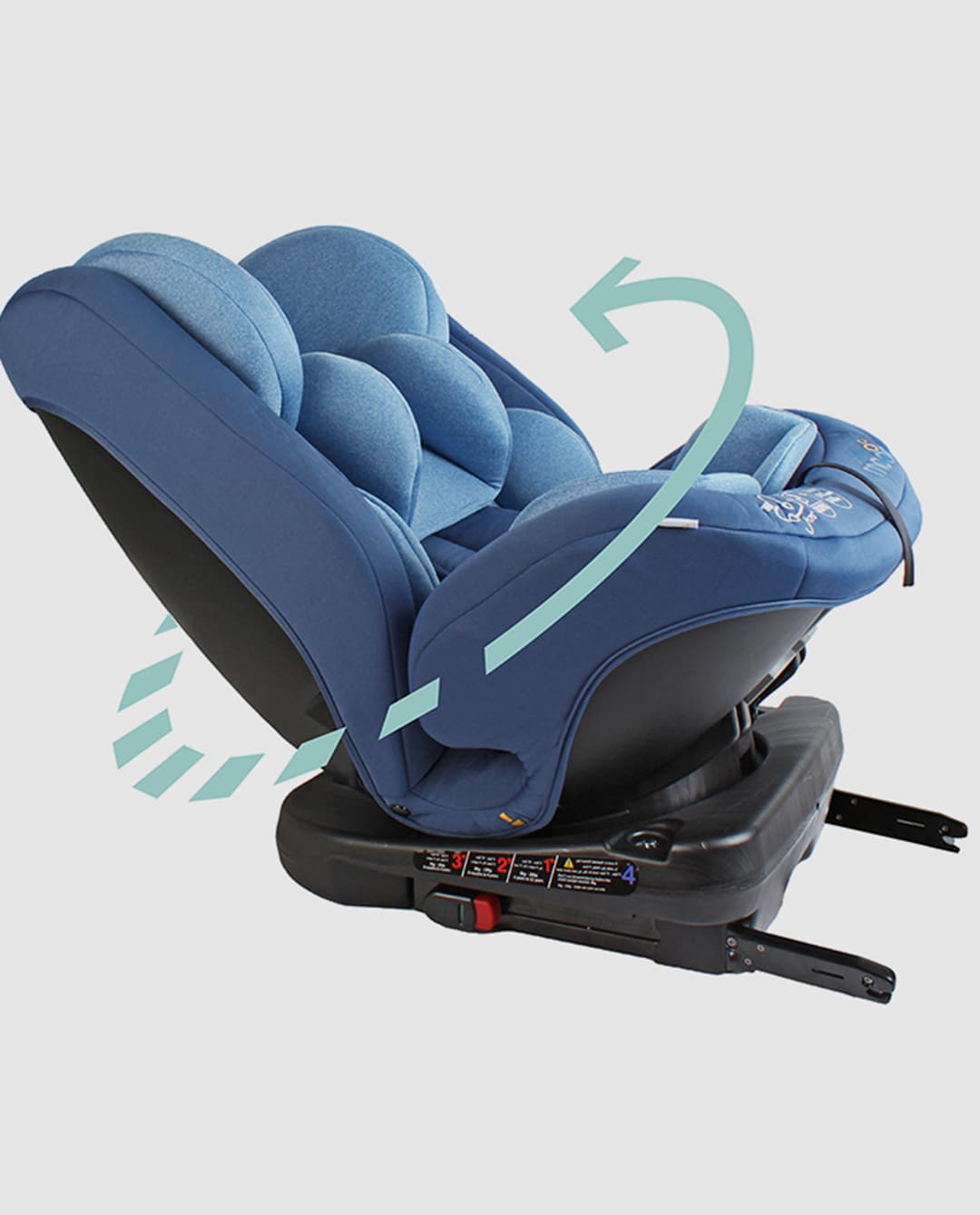 Moon Rover Car Seat For 0-12 Years - Multicolor