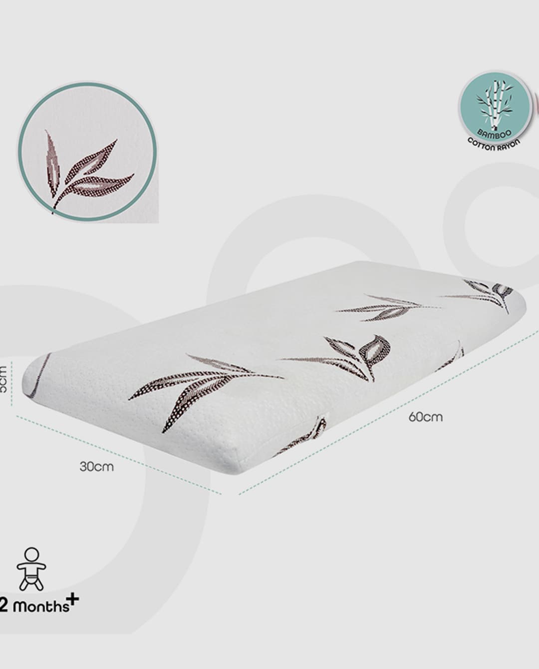 Moon Kids Cotton Pillow With Bamboo Rayon thumbnail 2