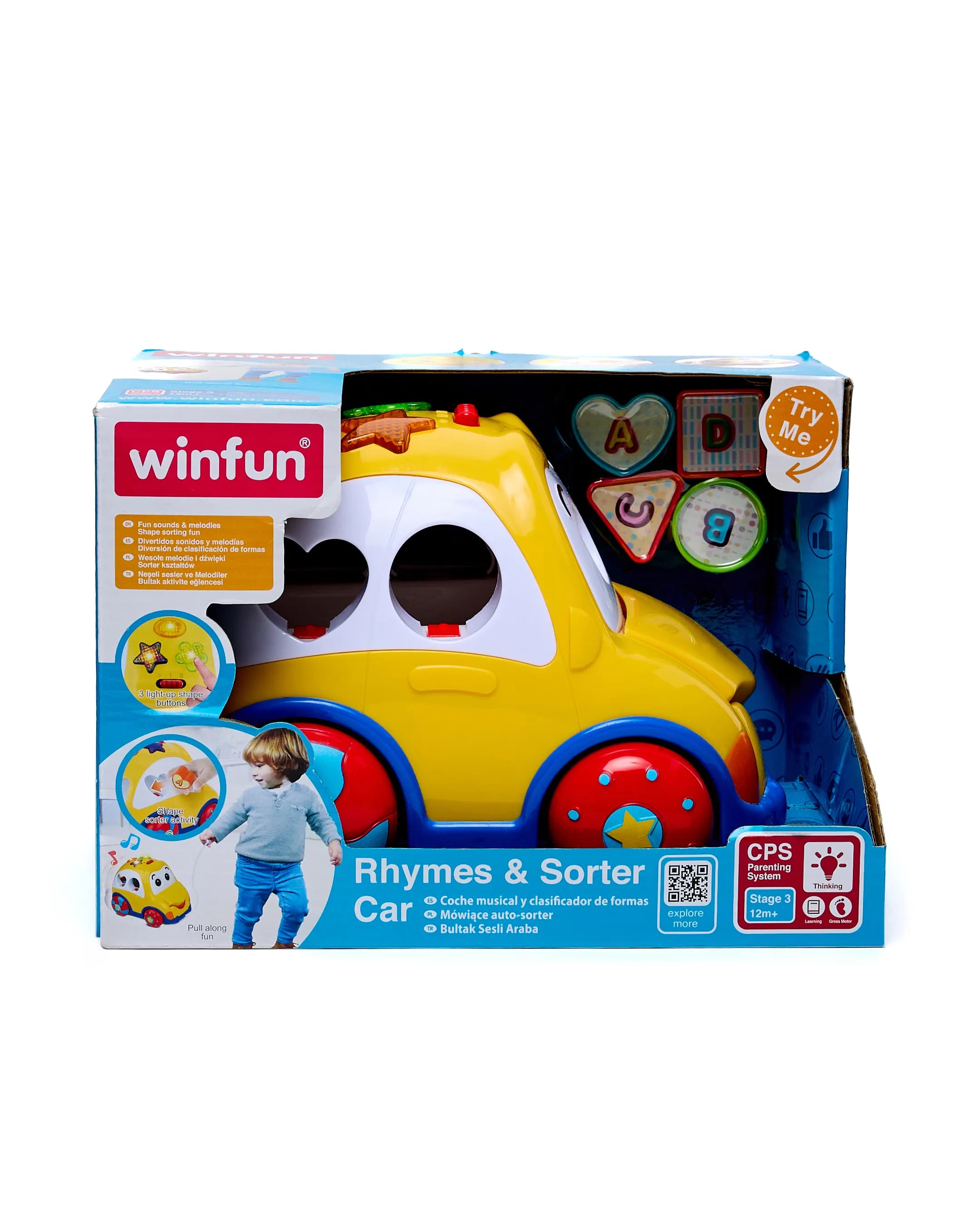 Babies & more Winfun Rhymes - Sorter Car - Multicolor