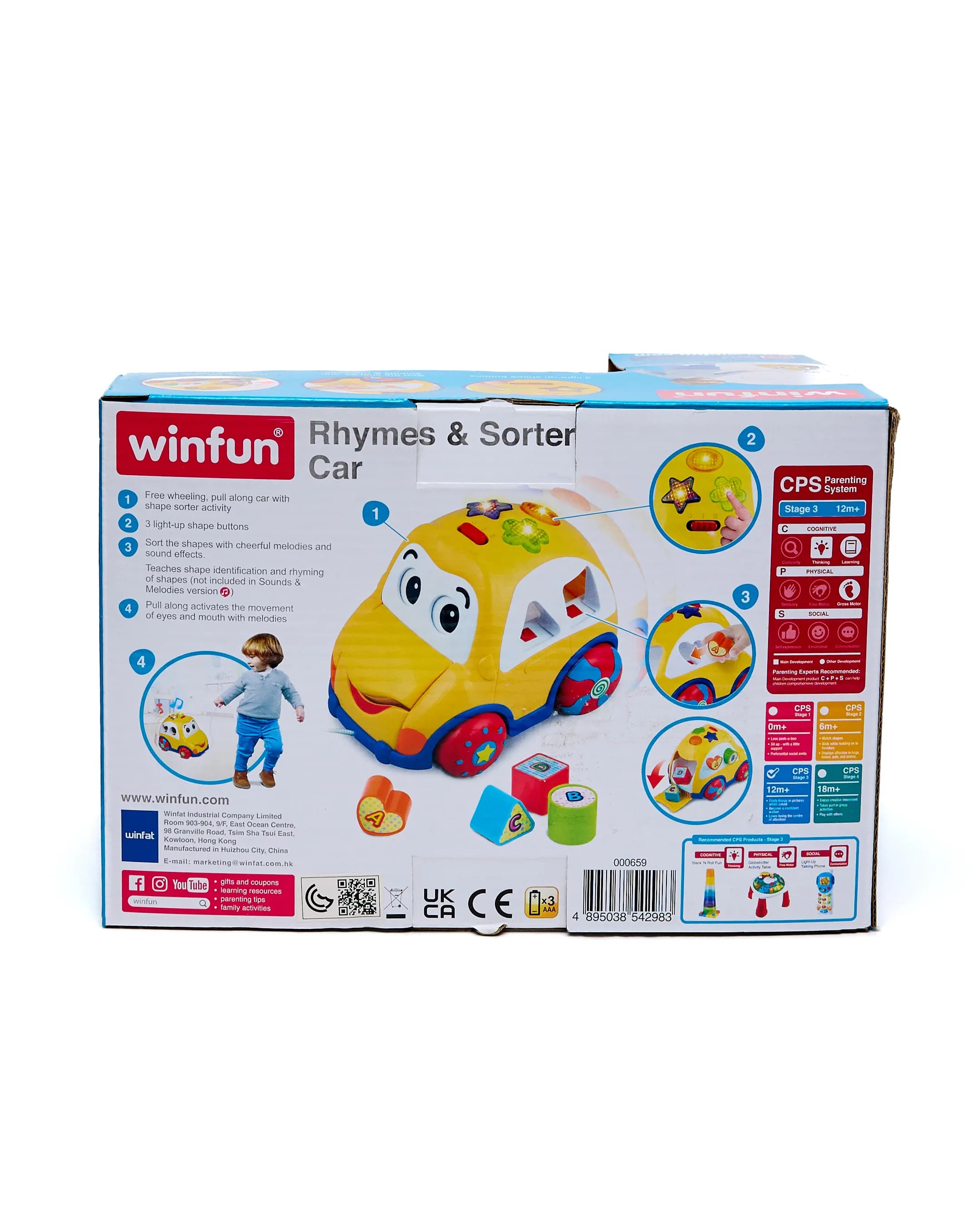 Babies & more Winfun Rhymes - Sorter Car - Multicolor
