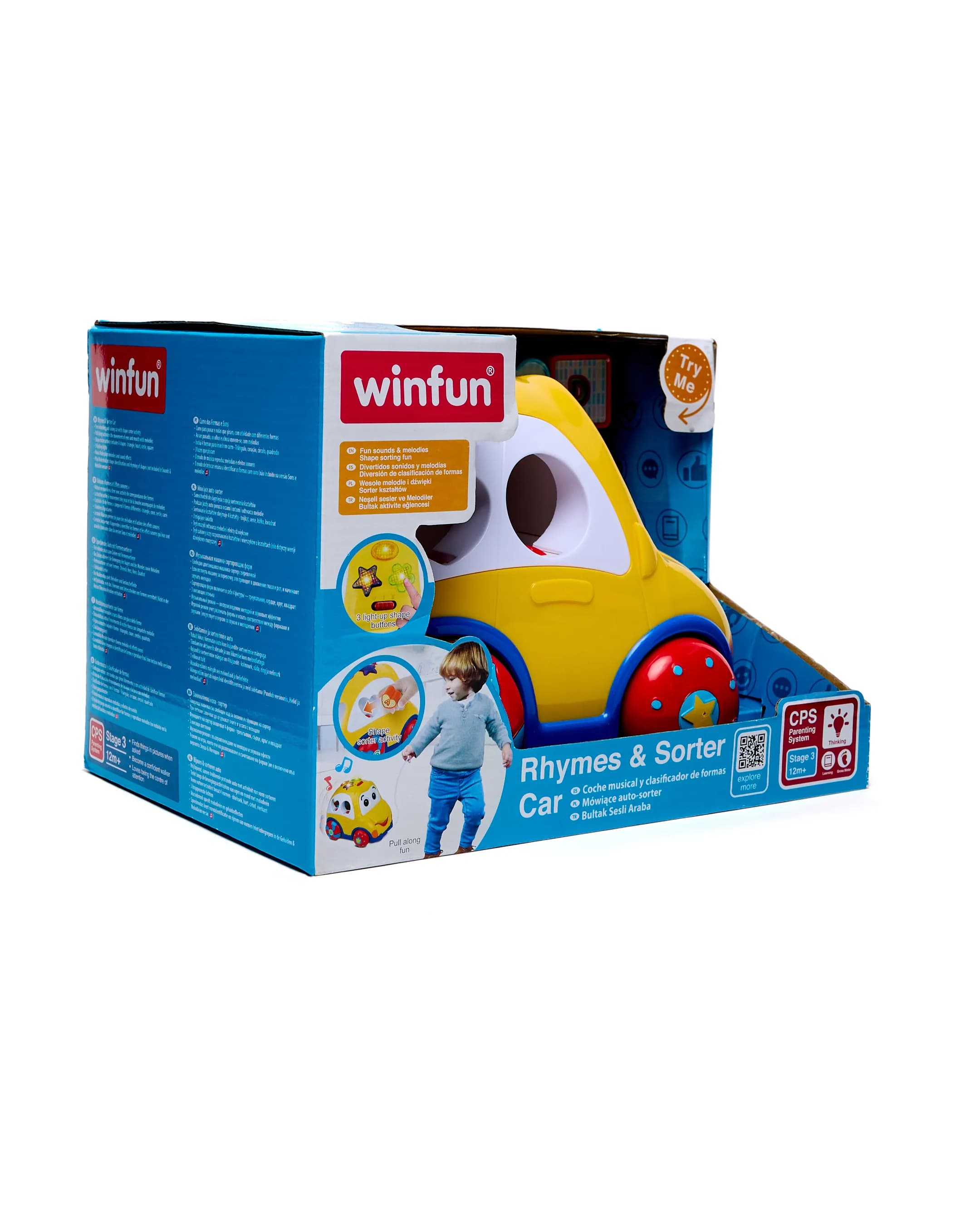 Babies & more Winfun Rhymes - Sorter Car - Multicolor