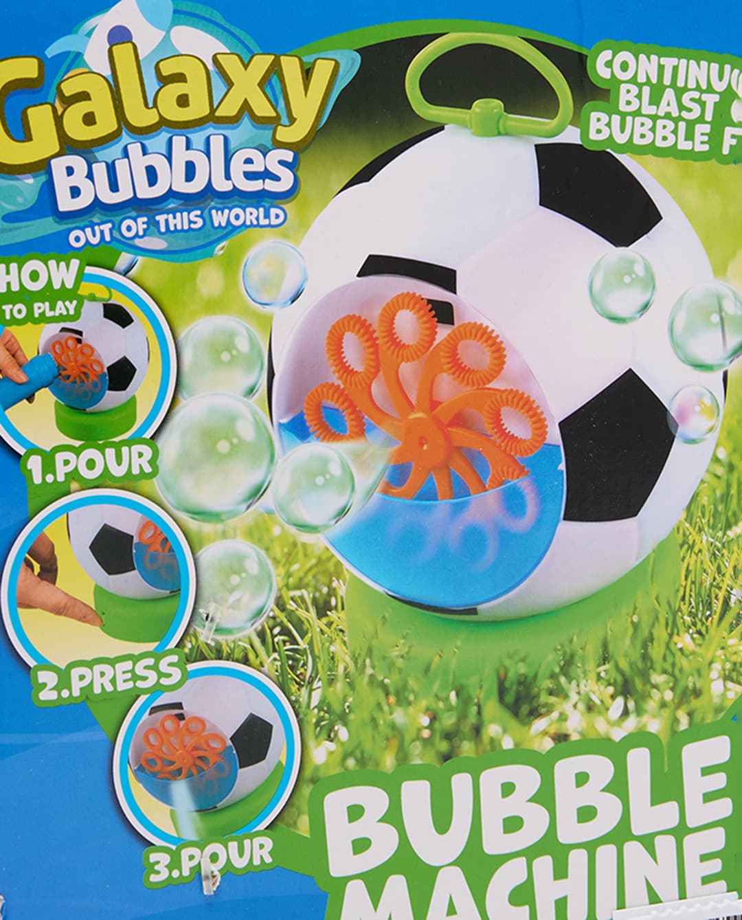 Galaxy Bubbles B/O Football Machine - Multicolor