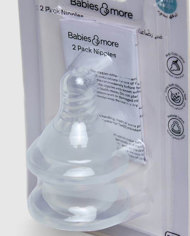 2 PACK REGULAR NECK NIPPLE SLOW FLOW thumbnail 4