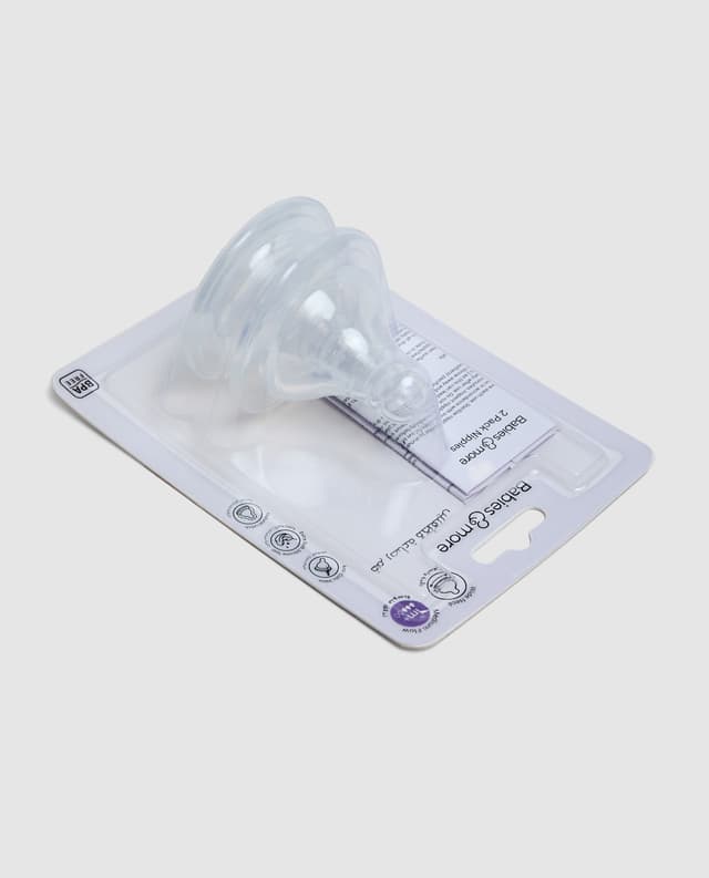 2 PACK WIDE NECK NIPPLE MEDIUM FLOW thumbnail 3