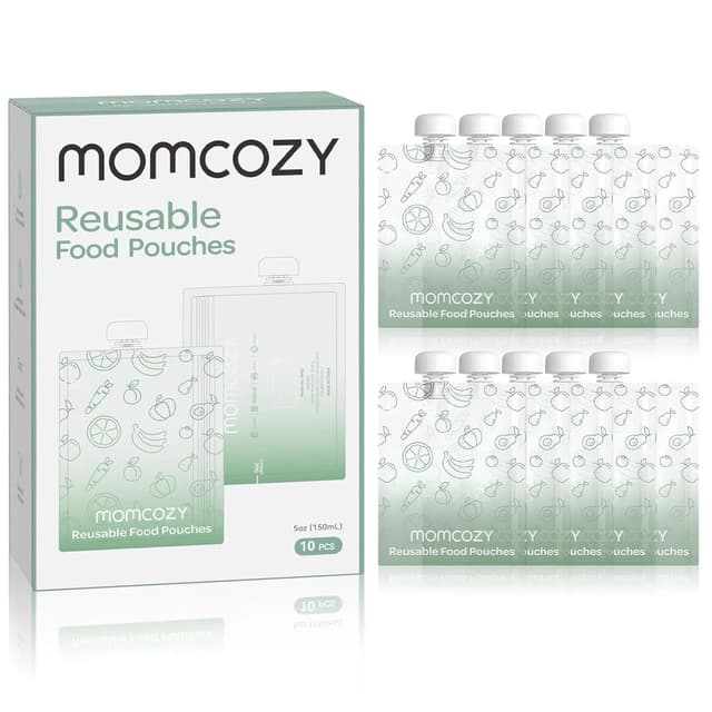 Momcozy - Reusable Baby Food Pouches 10PCS thumbnail 4