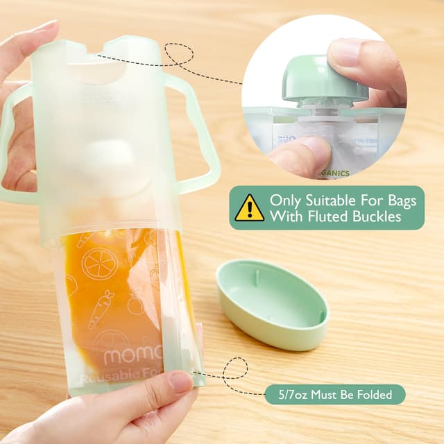 Momcozy - Reusable Baby Food Pouches 10PCS thumbnail 5