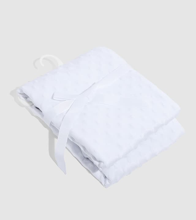 Blanket Optical White 80X110Cm thumbnail 4