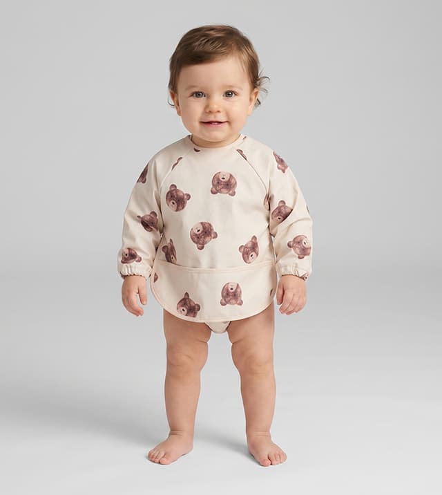 Baby Bib With Long Sleeves thumbnail 1