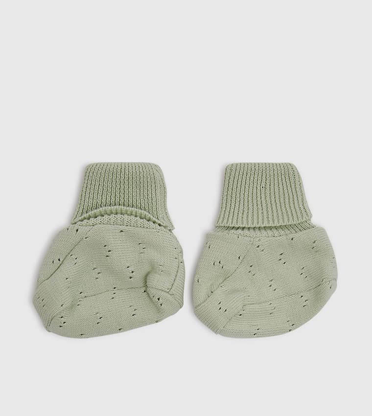 Textured Slip-On Booties