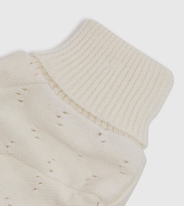 Casual Pointelle Knit Baby Booties thumbnail 3