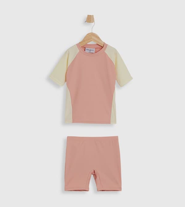 Babies & more Short Sleeve Rash Vest & Swim Shorts Set thumbnail 1