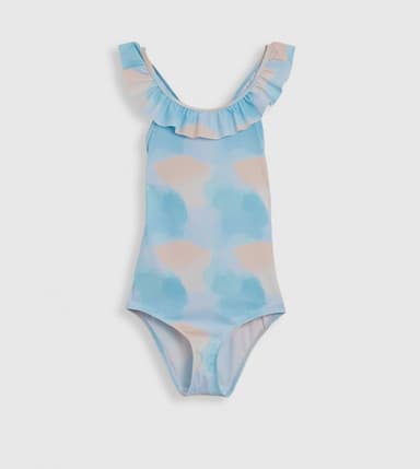Printed Ruffle Sleeveless Swimsuit thumbnail 1