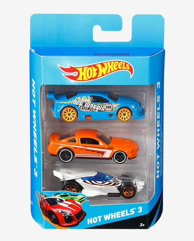 Hot Wheels Basic Cars - 3 Car Pack Assorted - Multicolor thumbnail 5