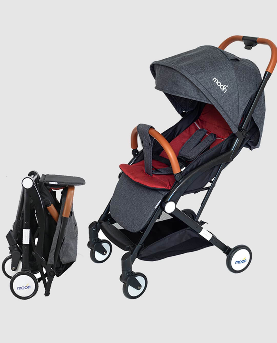 Moon Ritzi - Cabin Stroller - Black/Red