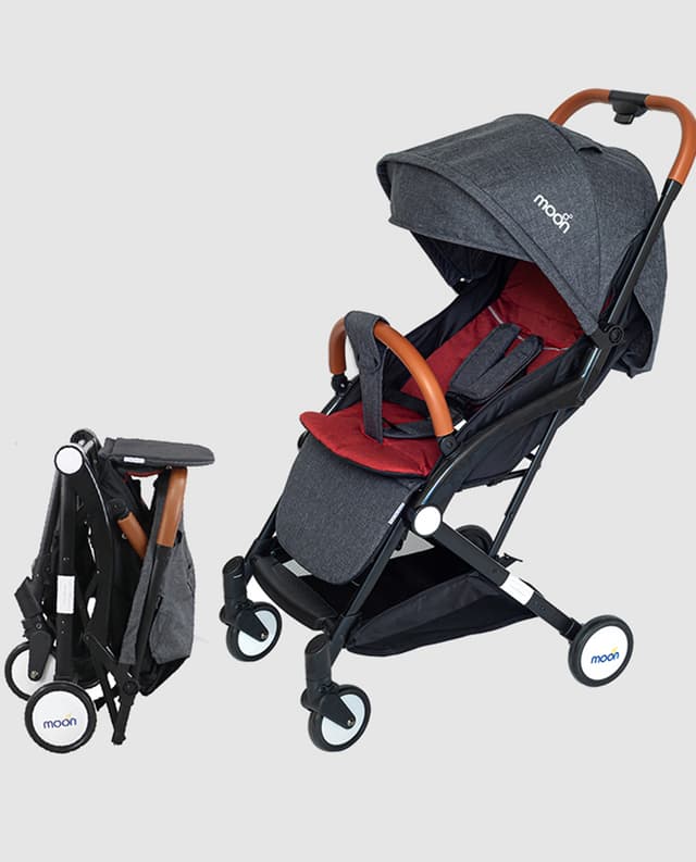Moon Ritzi - Cabin Stroller - Black/Red thumbnail 1