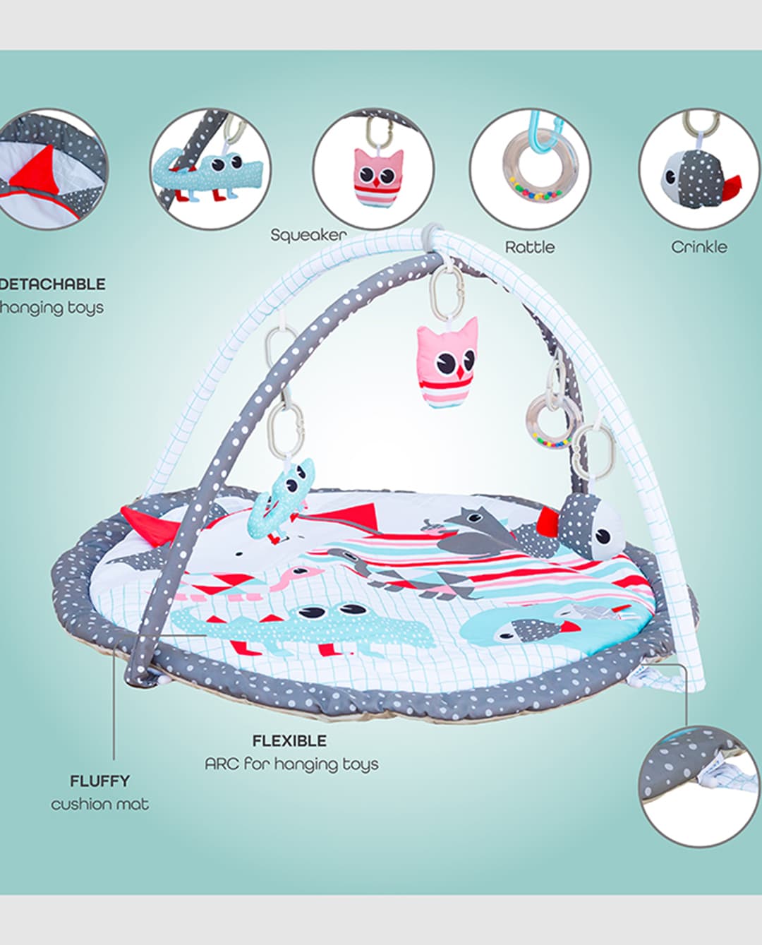Moon Perky - Perky Baby Playmat - Multi