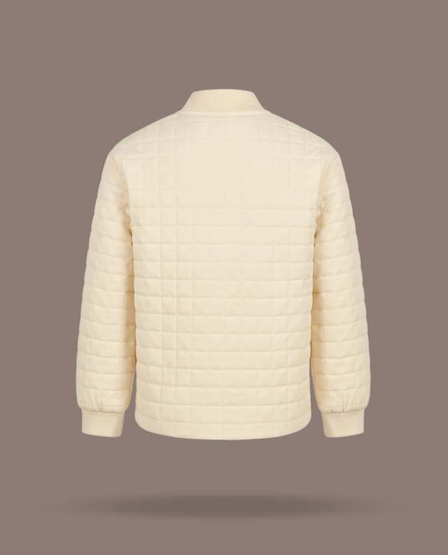 Quilted Zipper Bomber Jacket thumbnail 4