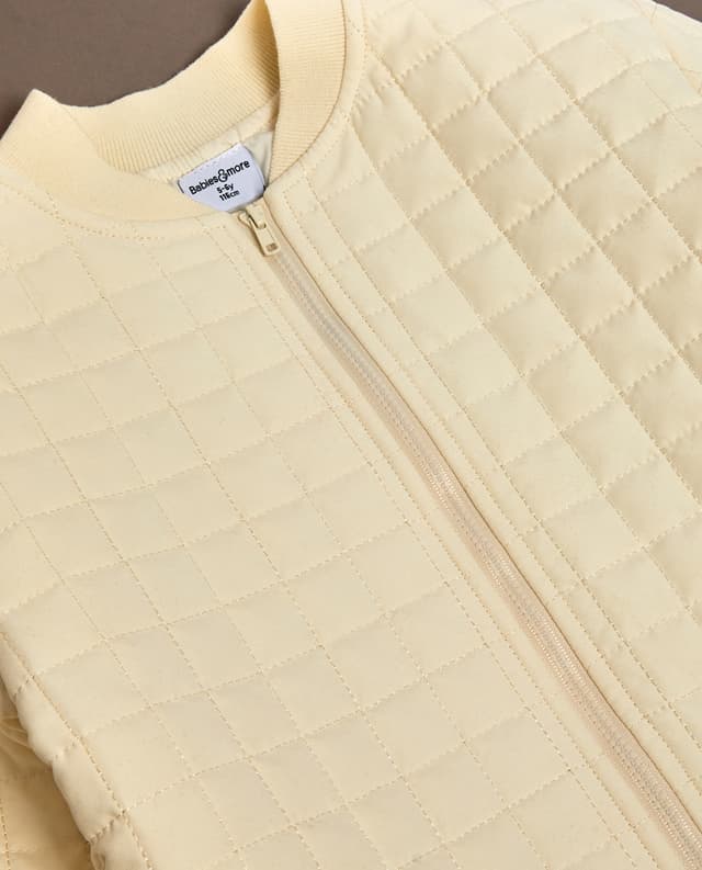 Quilted Zipper Bomber Jacket thumbnail 5